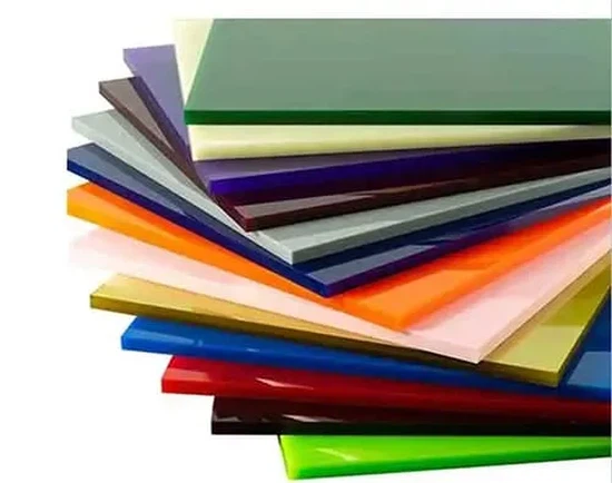 Acrylic Colors and Transparency Levels Available Acrylic Colors and Transparency Levels Available