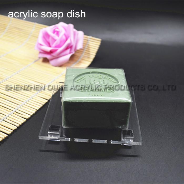 Hotel Acrylic Soap Dish Top Grade Room Square Soap Tray Dish Holder