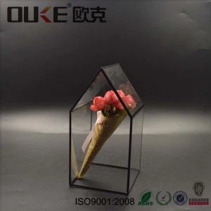 Design personalizat Perspex clar ecran mic acrilic cutie pentru flori/jucarii