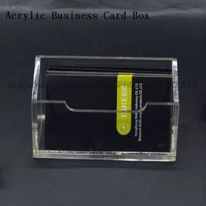 Furnizorii chinezi clar acrilic cutie carte de vizită caz pentru cardul de memorie