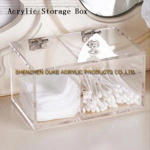 Cutie de depozitare rafinat elegant Plexiglas acrilic