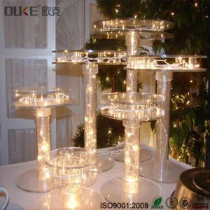 Clear Cake Stand Acrylic Cup Cake Stand pentru vânzare