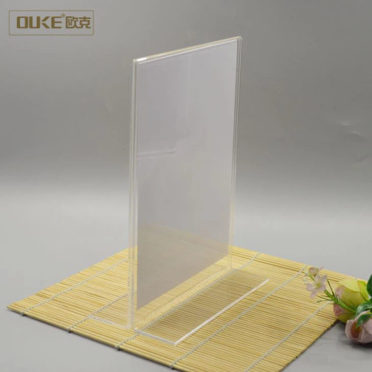 Manufacture A4 Clear Acrylic Menu Holder