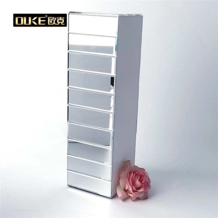 Custom Mirror Acrylic Flower Display Vase Acrylic Rose Holder Box